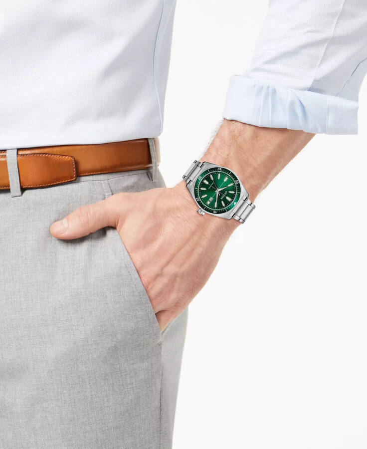 Eco-Drive Erkek Brycen Paslanmaz Çelik Bileklik Saat 43mm Gümüş - 6