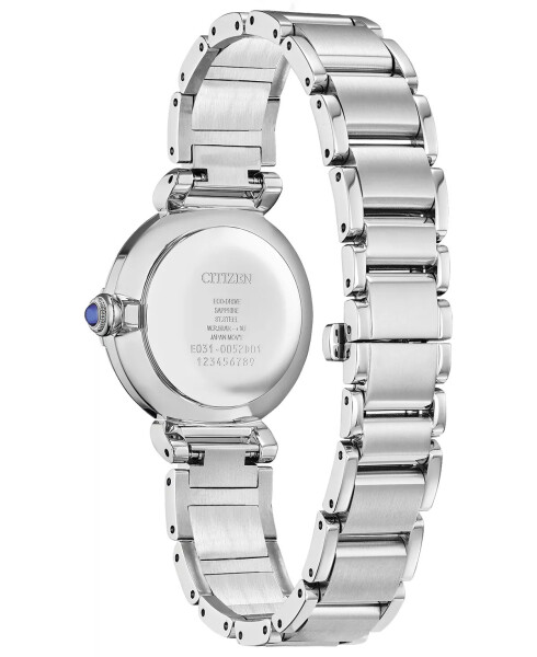 Eco-Drive Mae Women's Diamond Accent Stainless Steel Bracelet Watch 30mm Silver-tone - 1