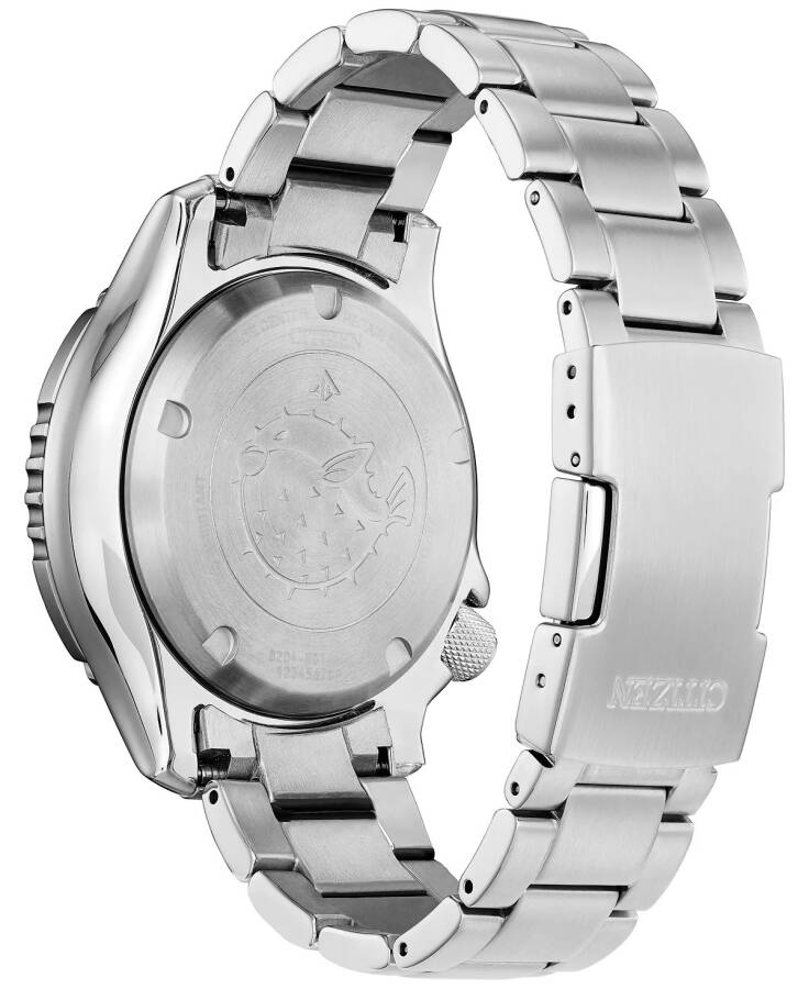 Eco-Drive Men's Automatic Promaster Dive Stainless Steel Bracelet Watch 45mm Silver-tone - 3