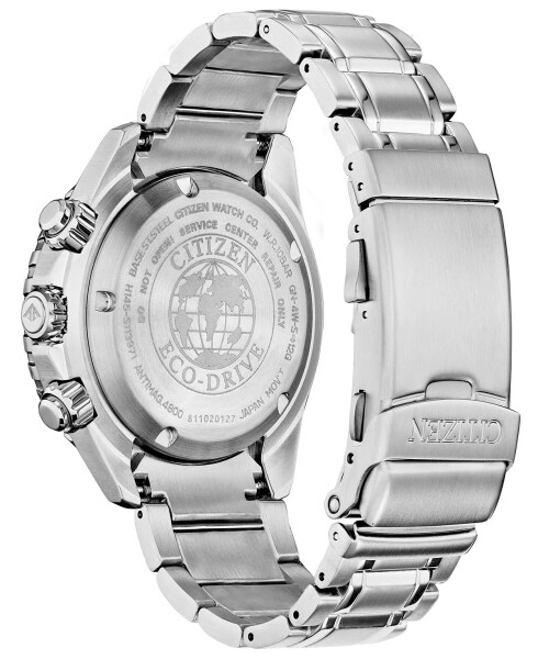 Eco-Drive Men's Chronograph Promaster Diver Stainless Steel Bracelet Watch 46mm Silver - 3