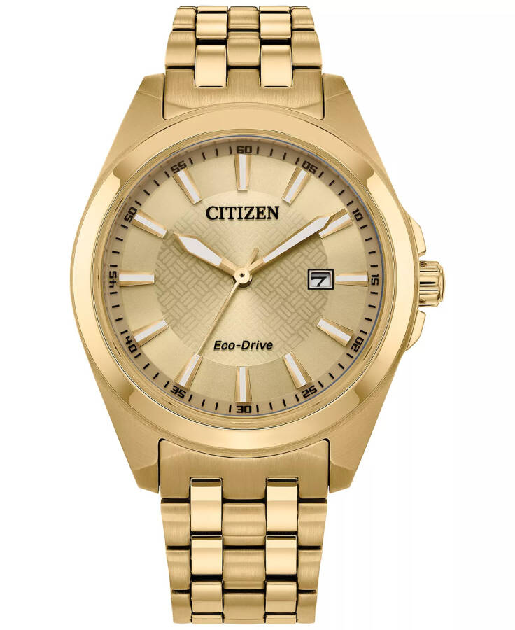 Eco-Drive Men's Peyten Gold-Tone Stainless Steel Bracelet Watch 41mm Gold-tone - 1