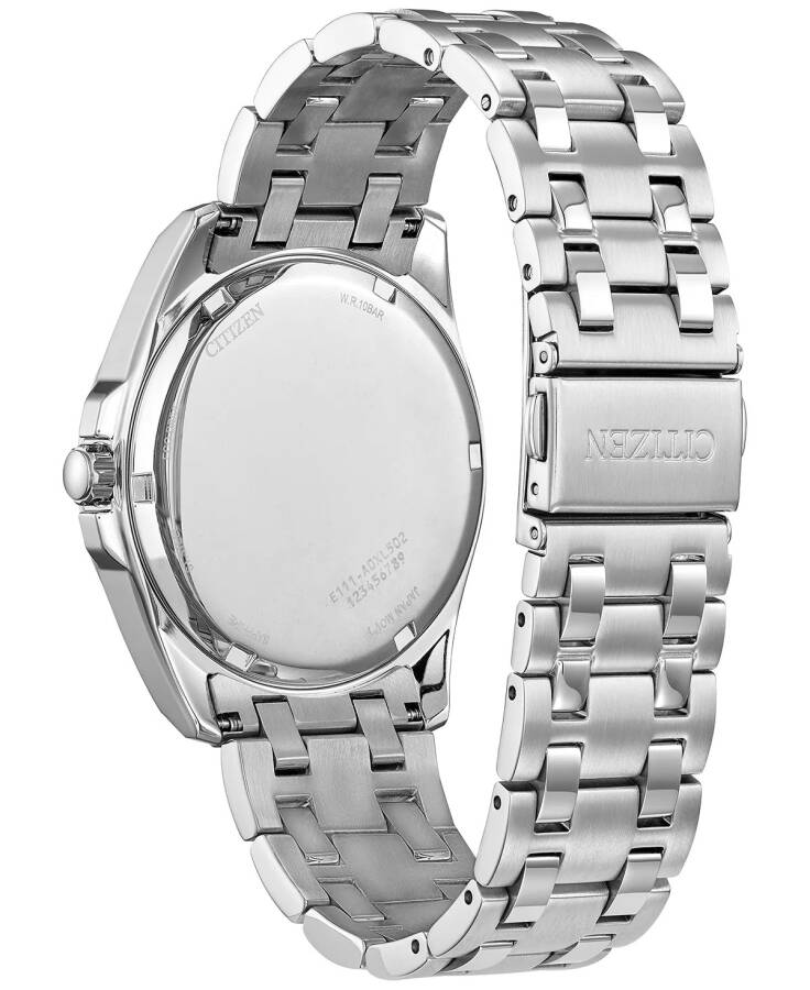 Eco-Drive Men's Peyten Stainless Steel Bracelet Watch 41mm Silver-tone - 3