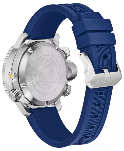 Eco-Drive Men's Promaster Aqualand Blue Silicone Strap Watch 46mm Blue - 6