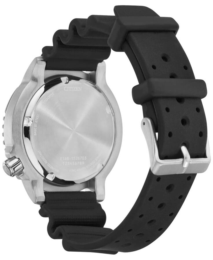 Eco-Drive Men's Promaster Dive Black Rubber Strap Watch 44mm Black - 3