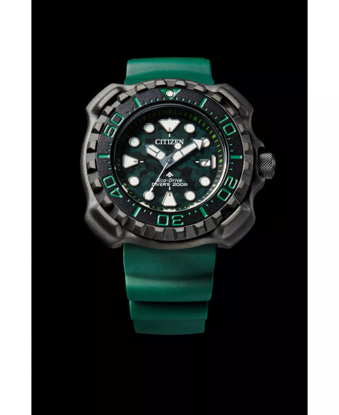 Eco-Drive Men's Promaster Dive Green Strap Watch, 47mm Green - 3