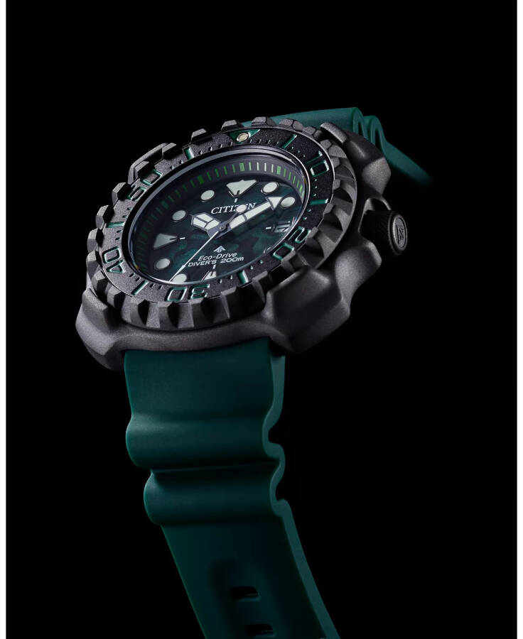 Eco-Drive Men's Promaster Dive Green Strap Watch, 47mm Green - 4