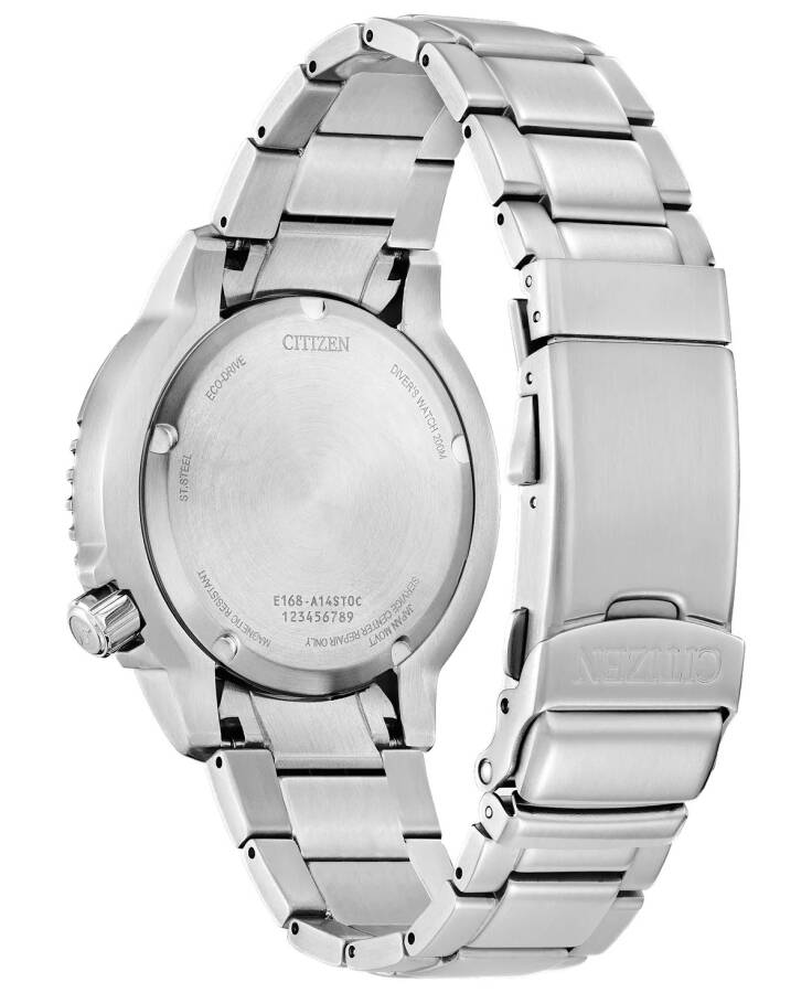 Eco-Drive Men's Promaster Dive Stainless Steel Bracelet Watch 44mm Silver-tone - 2