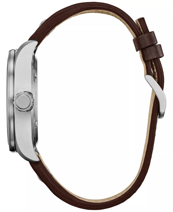 Eco-Drive Men's Star Wars Han Solo Brown Leather Strap Watch 43mm Brown - 2