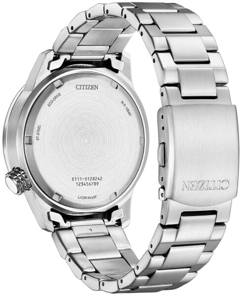 Eco-Drive Men's Weekender Stainless Steel Bracelet Watch 43mm Silver-tone - 3