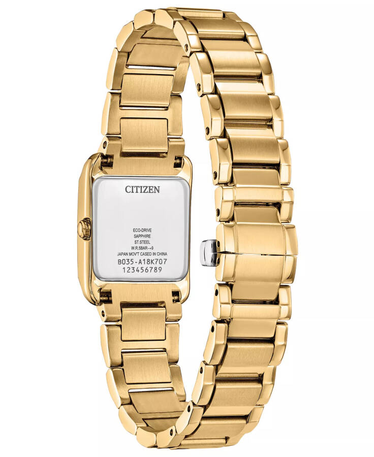 Eco-Drive Women's Bianca Gold-Tone Stainless Steel Bracelet Watch 28mm Gold-tone - 1