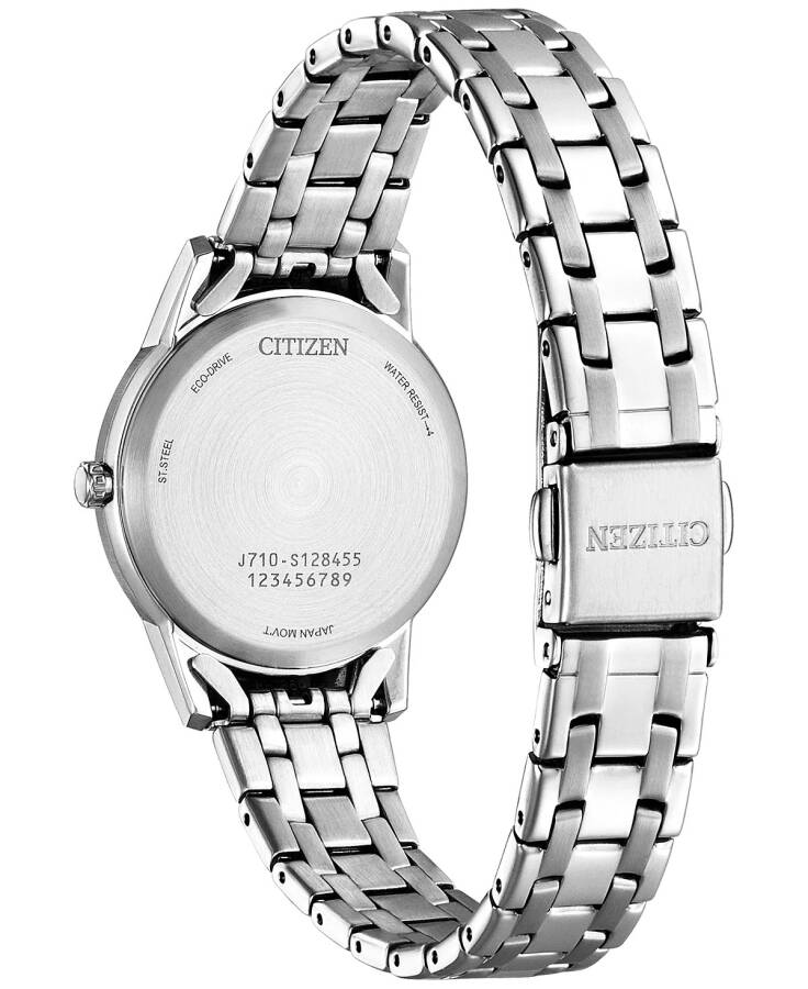 Eco-Drive Women's Classic Stainless Steel Bracelet Watch 29mm Silver-tone - 3