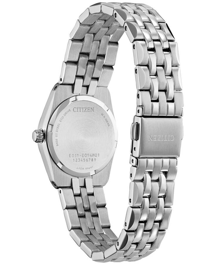 Eco-Drive Women's Corso Diamond (1/10 ct. t.w.) Stainless Steel Bracelet Watch 28mm Silver-tone - 5