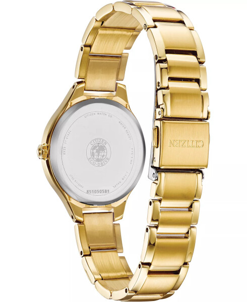 Eco-Drive Women's Corso Diamond-Accent Gold-Tone Stainless Steel Bracelet Watch 29mm Gold - 9