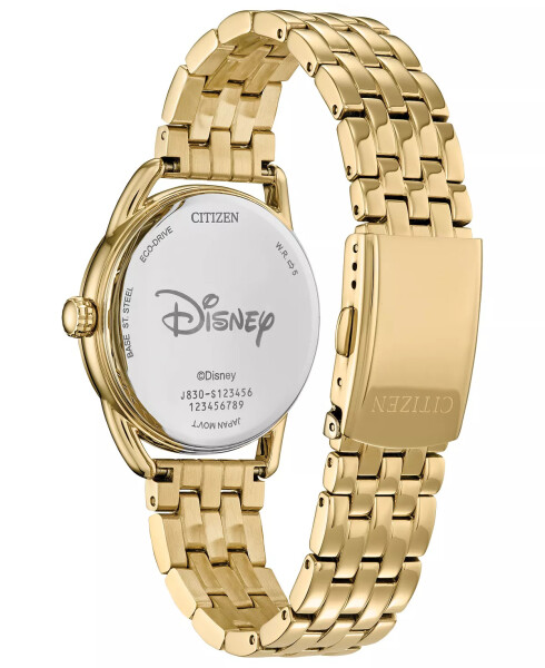 Eco-Drive Women's Mickey Mouse Gold-Tone Stainless Steel Bracelet Watch 36mm Gold-tone - 3