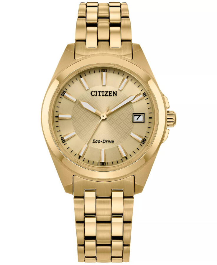 Eco-Drive Women's Peyten Gold-Tone Stainless Steel Bracelet Watch 33mm Gold-tone - 1