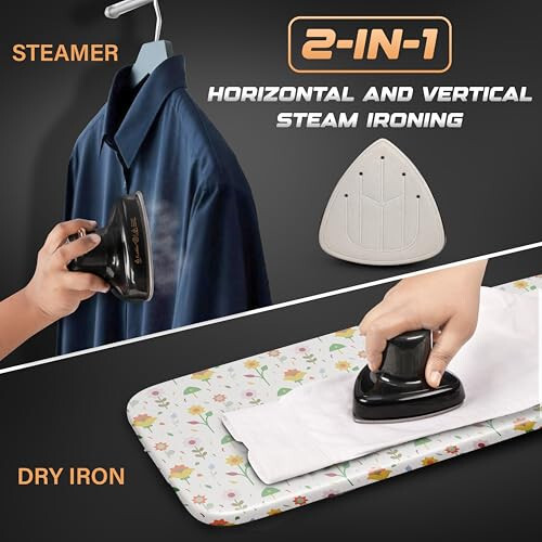 EcoNour Travel Steamer for Clothes Portable Mini Iron | Garment Steamer & Clothing Steamer | Small Iron Portable Steamer for clothes | Travel size iron With Steam | Travel handheld steamer | Black - 3