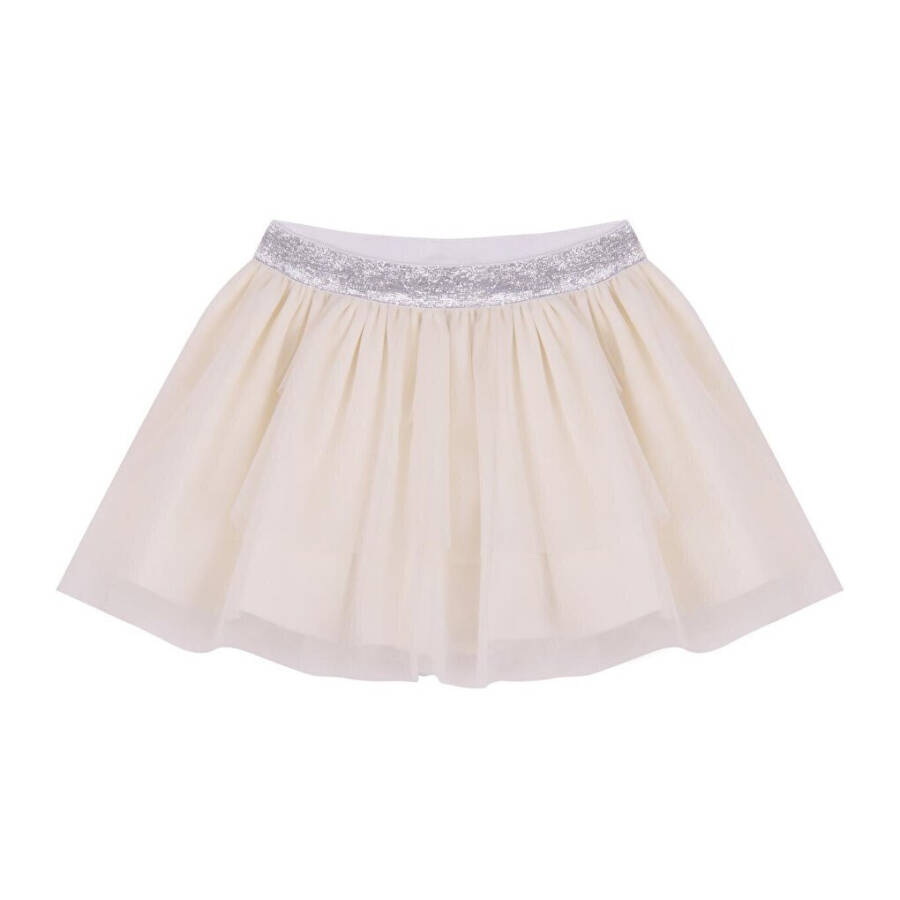 Ecru Tulle Skirt - 1