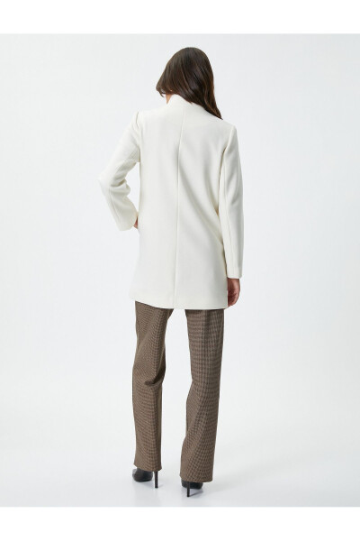 Ecru women's coat - 11