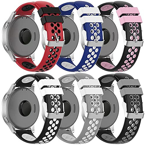 ECSEM Replacement Wristbands Sport Strap Compatible with Coros Pace 3/APEX 46mm/Apex Pro Adjustable Quick Release Watch Bands Breathable Silicone Bands for Coros APEX 46mm Smart Watch Band Women&Men - 1