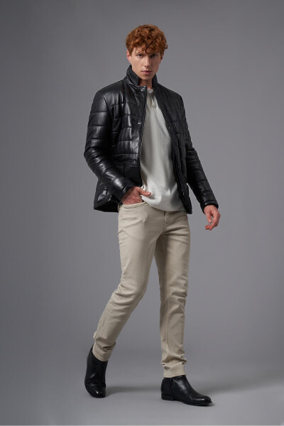 Edmondo Black Leather Jacket 111612 - 13