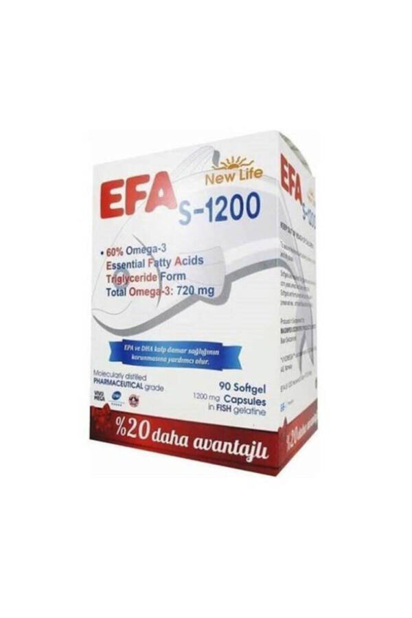 Efa S-1200 Omega-3 90 Kapsül - 3 Adet - 1