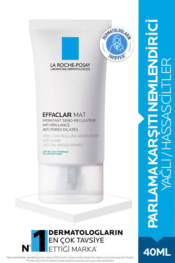 Effaclar Mat Parlama Karşıtı Yağlı Ve Sivilceli Cilt Bakım Kremi 40ml - 1