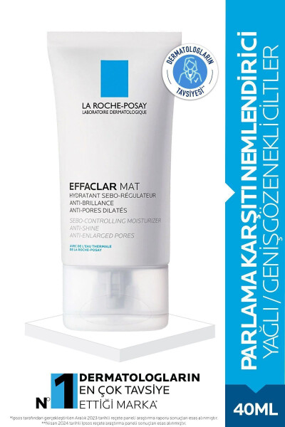 Effaclar Mat Sebum-Regulating Anti-Shine Care Cream for Oily and Acne-Prone Skin 40ml - 31