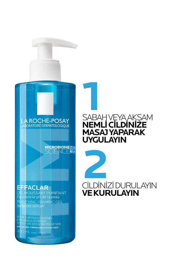 Effaclar Yağlı, Akne/Sivilce Eğilimli Ciltler İçin Yüz Yıkama Jeli 400ML - 30