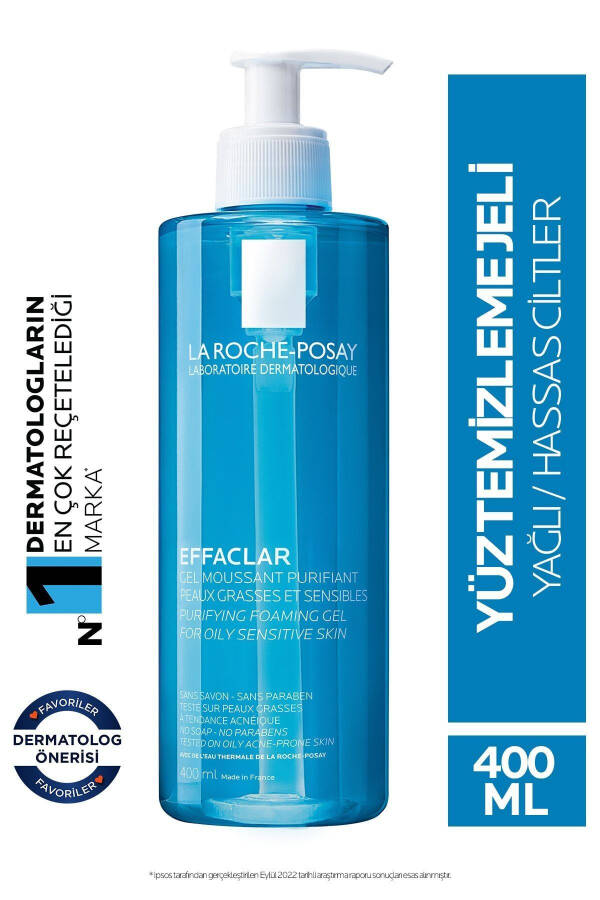 Effaclar Yağlı, Akne/Sivilce Eğilimli Ciltler İçin Yüz Yıkama Jeli 400ML - 22