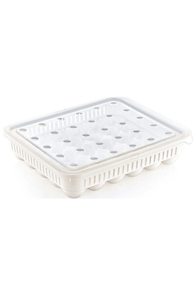 Egg Storage Container 30 Pack 1 Unit, Sterile Egg Tray, Lidded Egg Organizer - 9