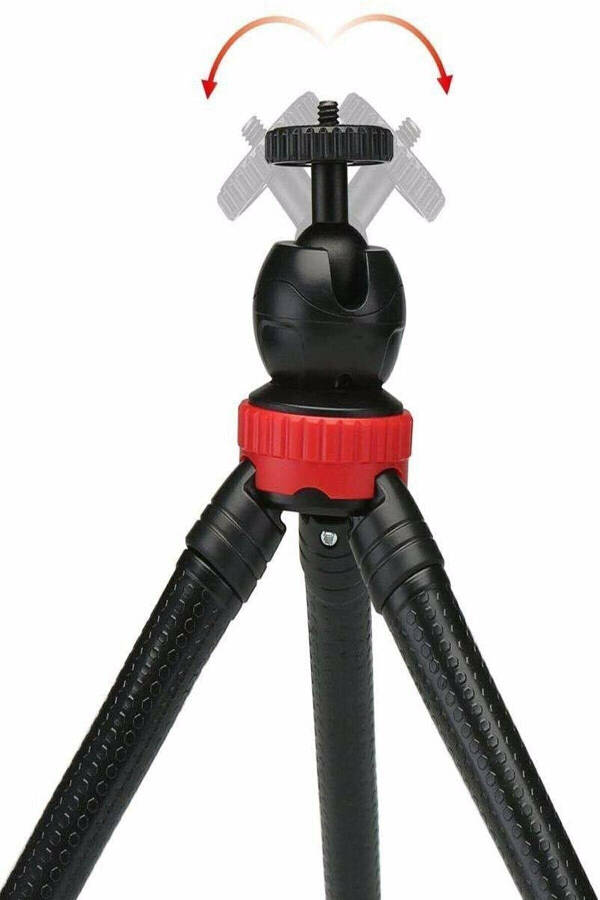 Egiluvchan Tripod Kamera Professional Telefon Tutish 360 Daraja Tripot - 2