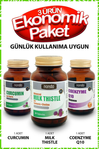 Ekonomik Paket Günlük Kullanım (Kurkumin, Mısır Özü, Koenzim Q10) - 1