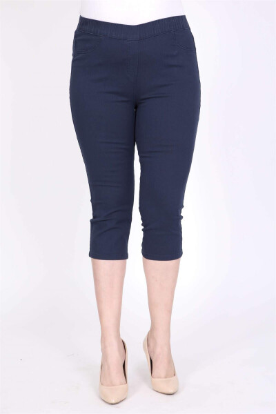 Elastic Waist Capri Pants - 2