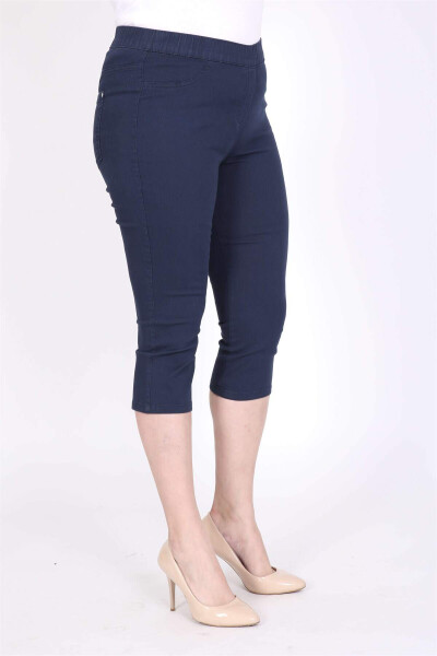 Elastic Waist Capri Pants - 3