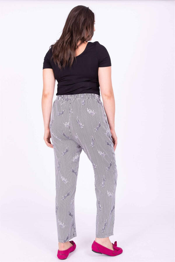 Elastic Waist Harem Pants - 3