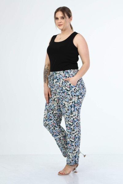 Elastic Waist Pocket Pants - 3