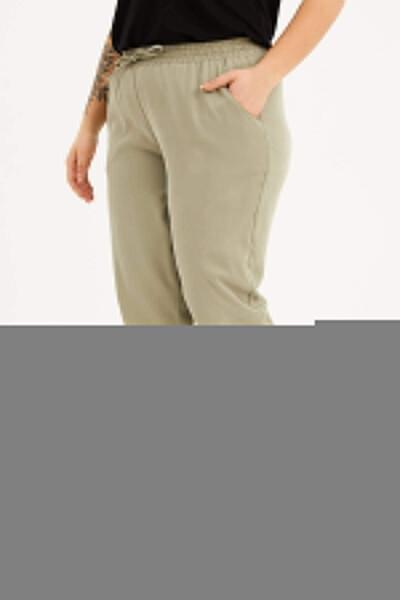 Elastic Waistband Pocket Pants - 3