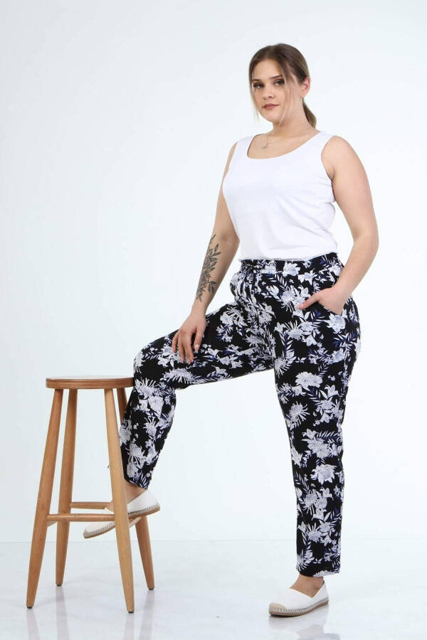 Elastic Waistband Pocket Pants - 5