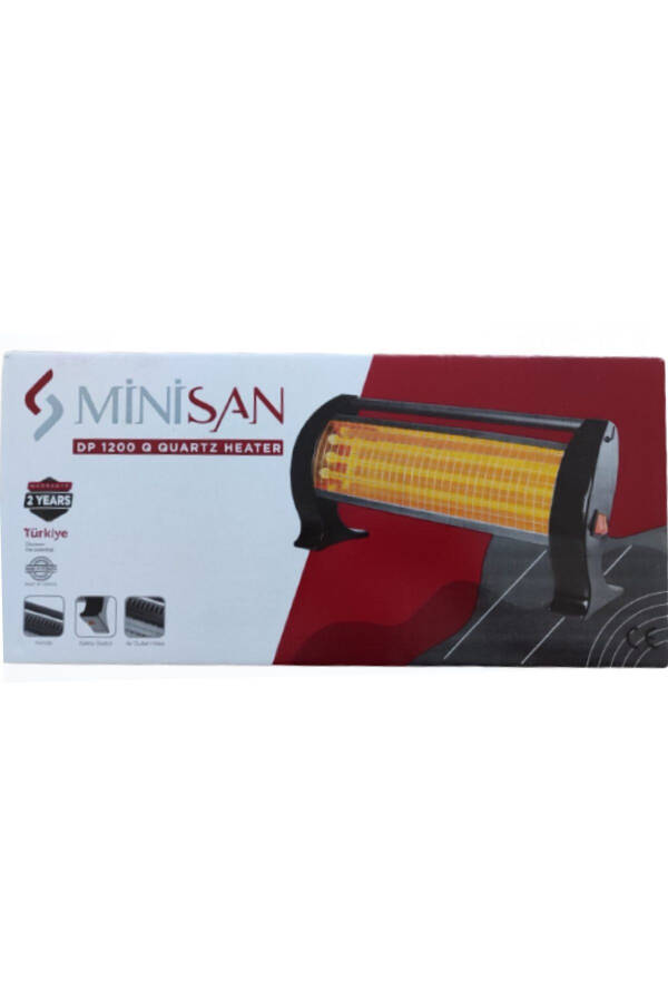 Electric Stove - 100% Domestic Production - Minisan Dp1200 Quartz - Heater - Energy-Saving High Heat - 3