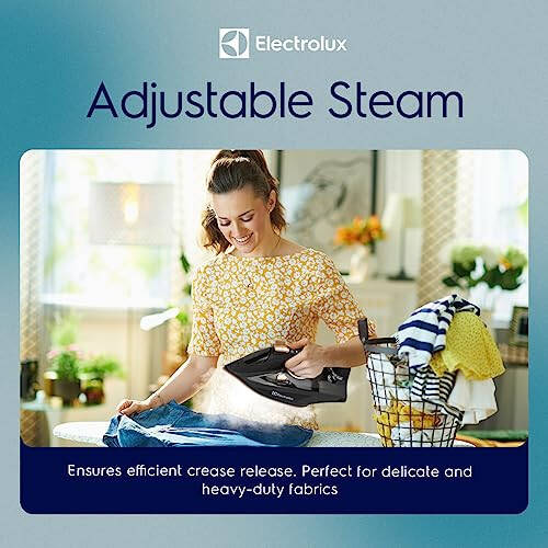 Electrolux Professional Steam Iron for Clothes, 1700-Watts Powerful Clothing Iron Steamer with Rapid Heat, Adjustable Steamer, Titanium Infused Ceramic Soleplate - Black, Large - 2