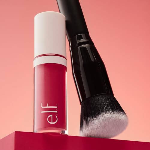 e.l.f. Camo Liquid Blush Brush, Angled Blush Brush Ideal For Applying & Blending Colors On Cheeks, Soft, Dense Bristles, Vegan & Cruelty-free - 5