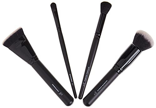 e.l.f. Complexion Perfection Brush Kit, 4-Piece Makeup Brush Set, Brushes For Foundations & Concealers, Vegan & Cruelty-Free - 5