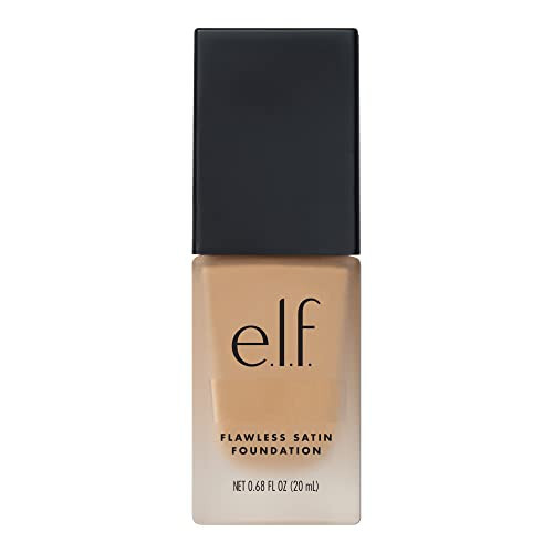 e.l.f. Flawless Finish Fondot, notekis boʻlmagan teri ohangini yaxshilaydi, yengil, oʻrta qamrovli va yarim mat, vegan va zoʻravonliksiz, vanilla, 0,68 Fl Oz - 5