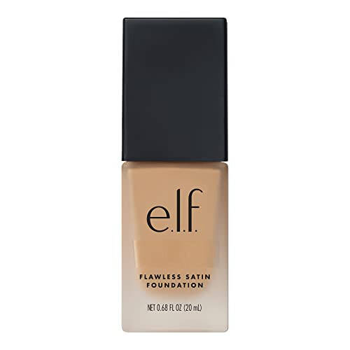 e.l.f. Flawless Finish Fondöten, Eşitsiz Cilt Tonunu İyileştirir, Hafif, Orta Kapsamlılık ve Yarı Mat, Vegan ve Zulüm İçermez, Vanilya, 0,68 Fl Oz - 5