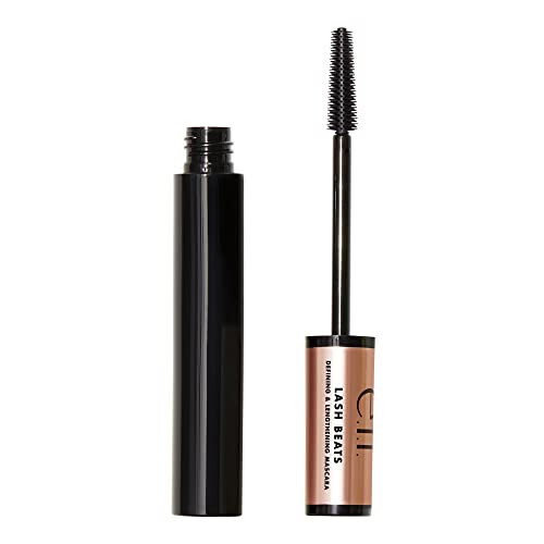 e.l.f. Lash Beats Mascara, Defining & Lengthening Formula for Mega Long Lashes, Creates Natural-Looking Long & Defined Lashes, Pitch Black - 1