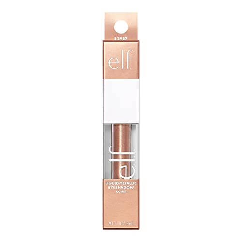 e.l.f. Liquid Metallic Eyeshadow, Quick-Drying, Long-Lasting, Gel-Based Formula For One-Swipe Pigmented Coverage, Vegan & Cruelty-Free, Comet - 6