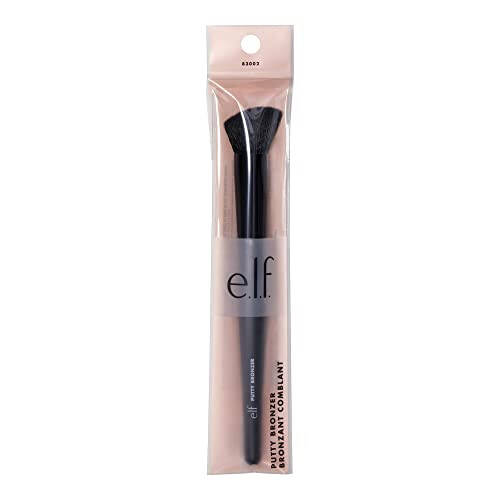 e.l.f. Putty Bronzer Brush, Angled Makeup Brush For Contour & Highlight, Made For The e.l.f. Putty Bronzer, Flawless Sanitary Application - 3