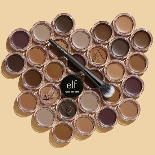 e.l.f. Putty Bronzer, Kremsi & Yüksek Pigmentli Formül, Uzun Süreli Bronzlu Bir Parlaklık Yaratır, Argan Yağı ve E Vitamini İle Zenginleştirilmiştir, Bronzluk İzleri, 0.35 Oz - 3