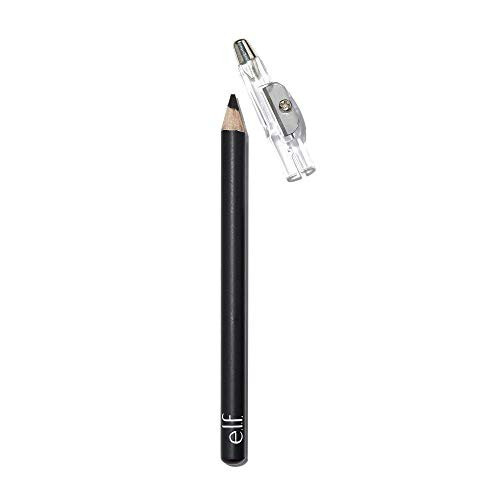 e.l.f. Satin Eyeliner Pencil with Built-In Sharpener, Black, 0.03 Oz - 1