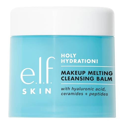 e.l.f. SKIN Holy Hydration! Балзам для очищения лица JUMBO, очищающий средство для лица и снятия макияжа, обогащенный гиалуроновой кислотой для увлажнения кожи, 3.5 унции - 1